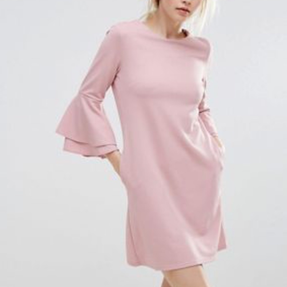 Miss Selfridge Fluted Sleeve Dress